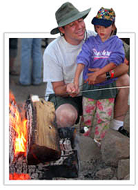 Montesito campfire_father_daughter